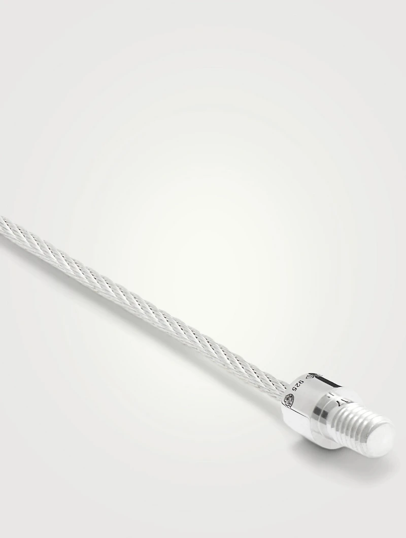7g Polished Sterling Silver Cable Bracelet