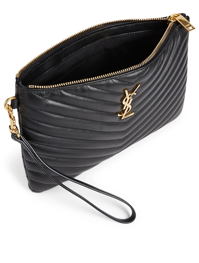 Lou YSL Monogram Leather Pouch With Strap