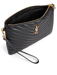 Lou YSL Monogram Leather Pouch With Strap