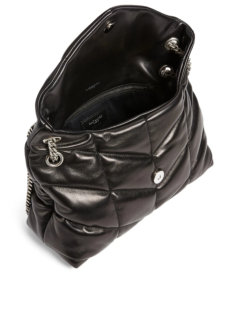 Small Loulou YSL Monogram Leather Puffer Bag