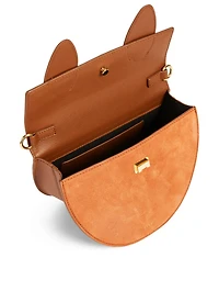 Dolores Leather And Suede Knot Handle Bag