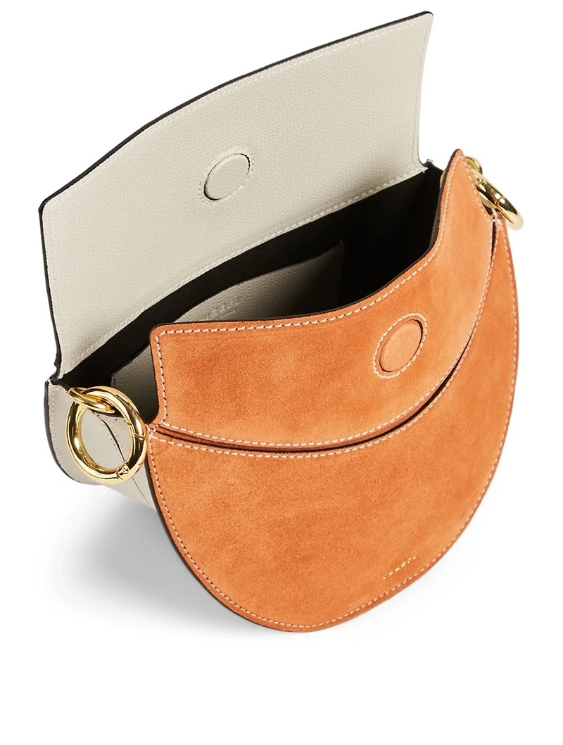 Doris Leather And Suede Bag
