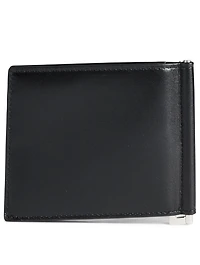 Monogram Leather Wallet With Money Clip