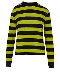 Cashmere Sweater Stripe Print