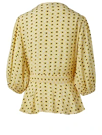 Wrap Blouse Floral Print