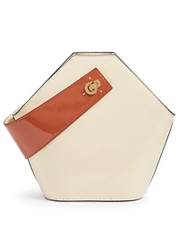 Mini Johnny Patent Leather Hexagonal Bucket Bag