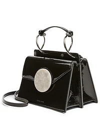 Phoebe Bis Patent Leather Crossbody Bag