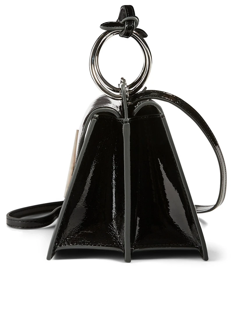 Phoebe Bis Patent Leather Crossbody Bag