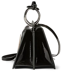 Phoebe Bis Patent Leather Crossbody Bag