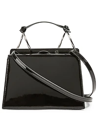 Phoebe Bis Patent Leather Crossbody Bag