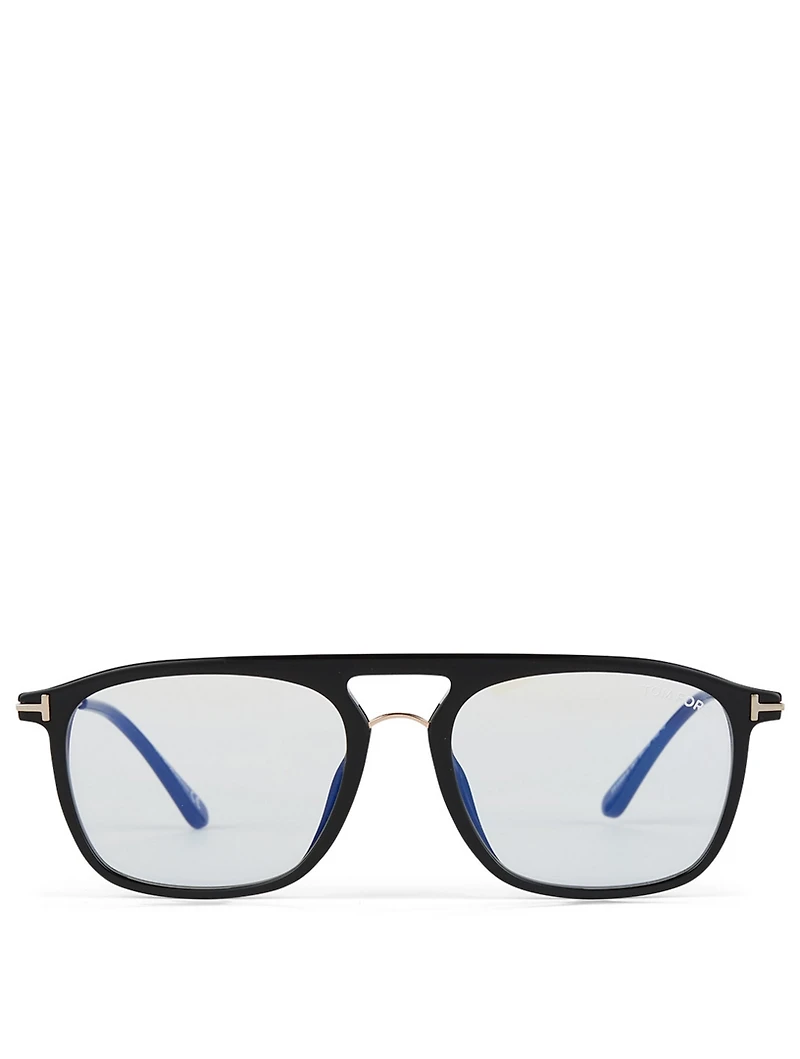 Aviator Optical Glasses With Blue Block Lenses