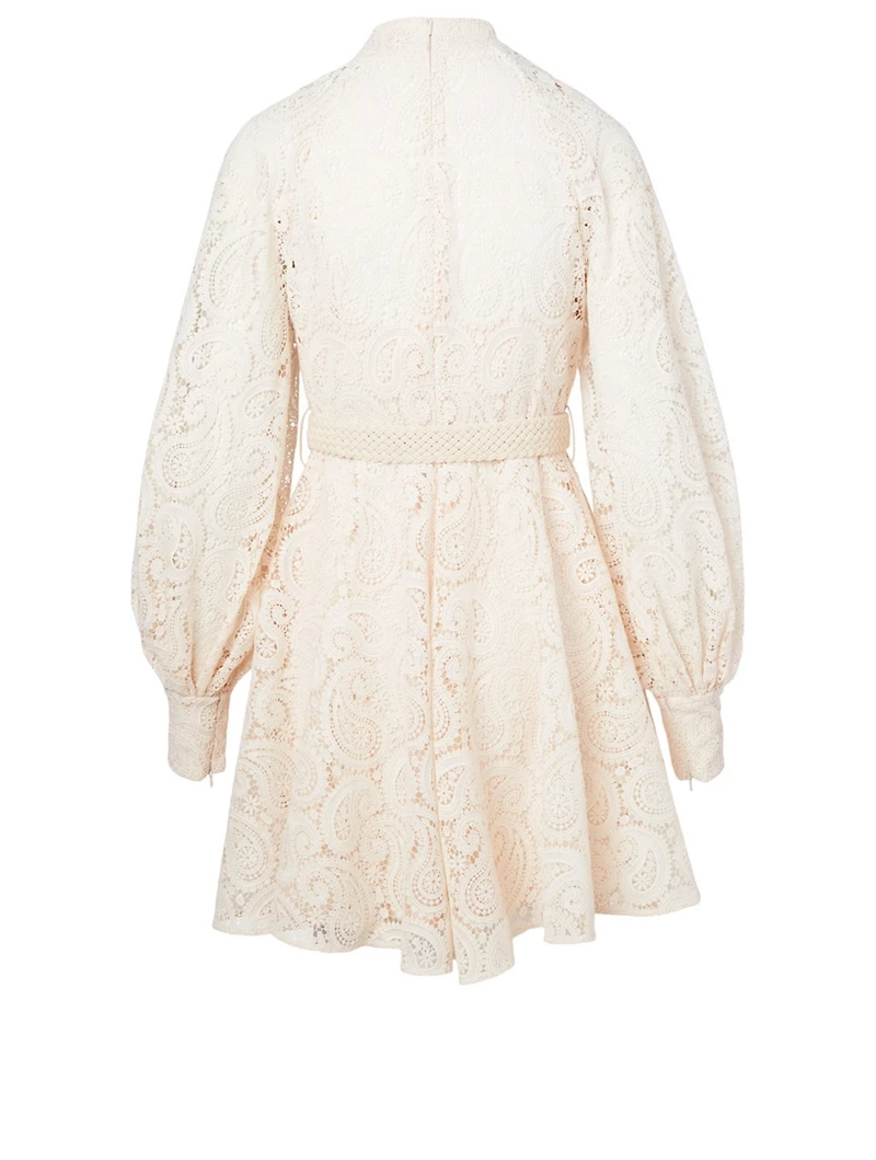 Amari Paisley Lace Mini Dress