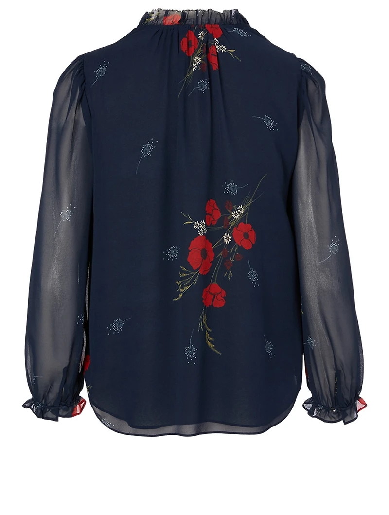 Rafaella Silk Blouse Floral Print