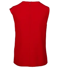 Sleeveless Ruffle Blouse