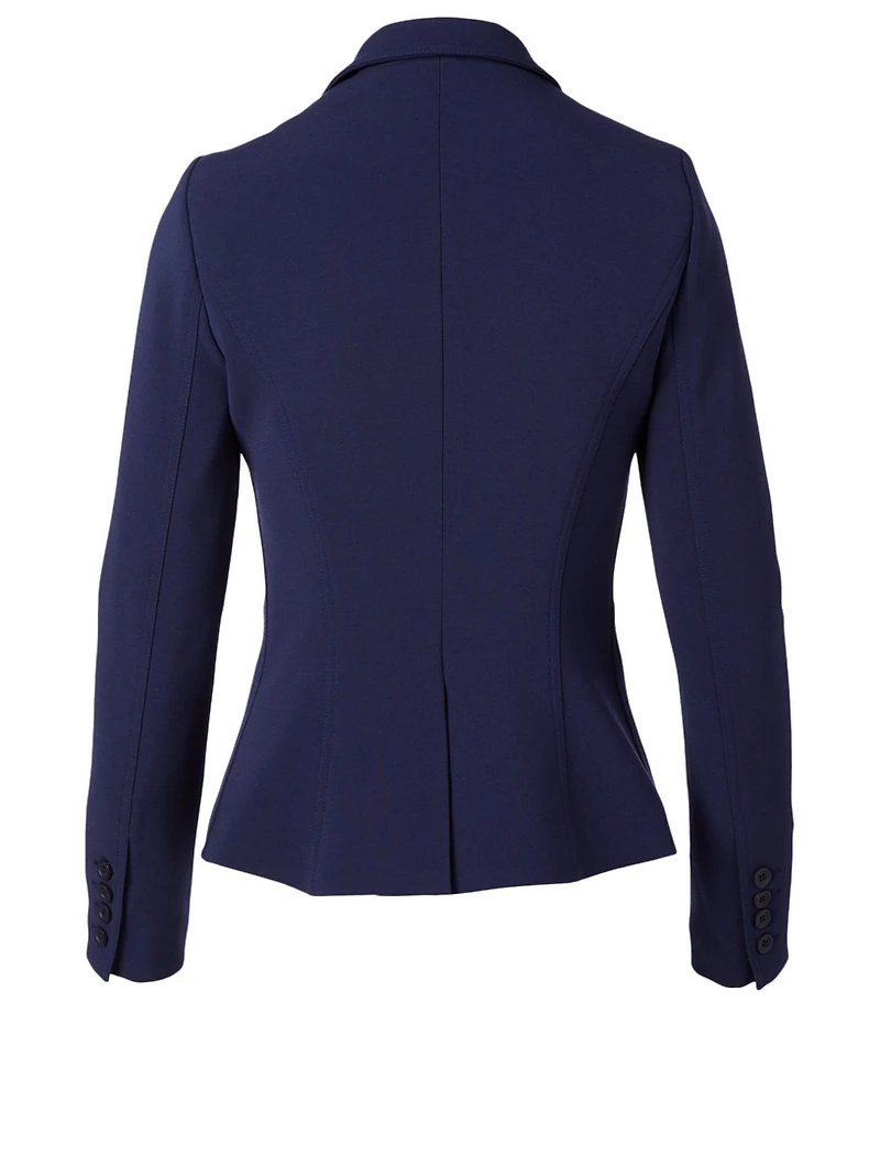 Asymmetrical Wrap Blazer