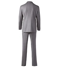 Wool Two-Piece Suit Chalk Stripe