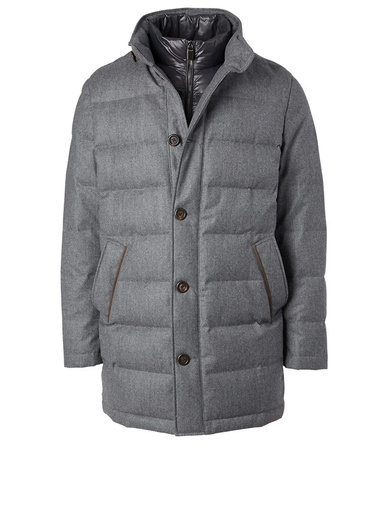 Puffer Coat With Bib