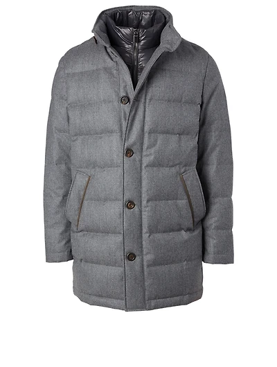 Puffer Coat With Bib