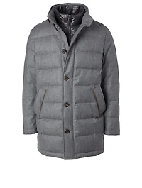 Puffer Coat With Bib