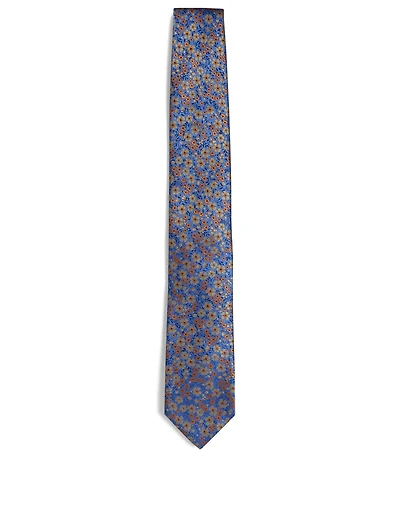 Silk Tie In Floral Print