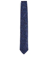 Silk Tie In Paisley Pattern
