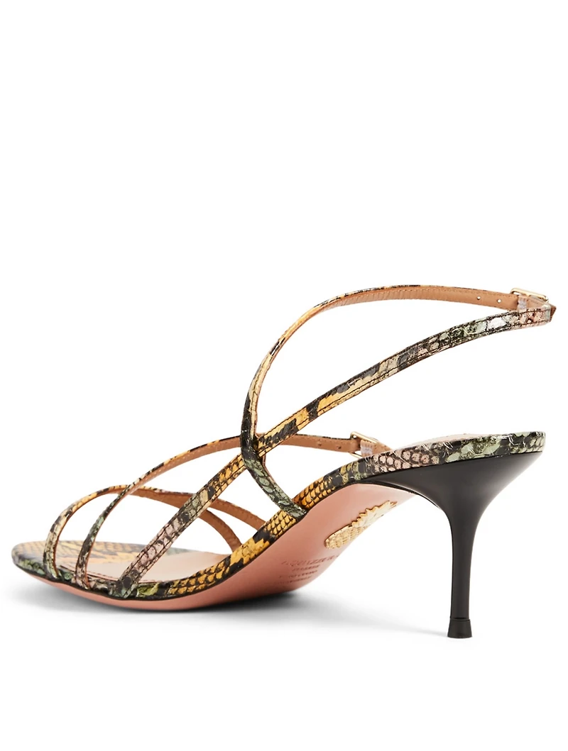 Carolyne 60 Snakeskin Heeled Sandals