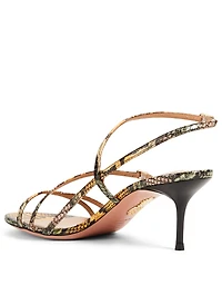 Carolyne 60 Snakeskin Heeled Sandals