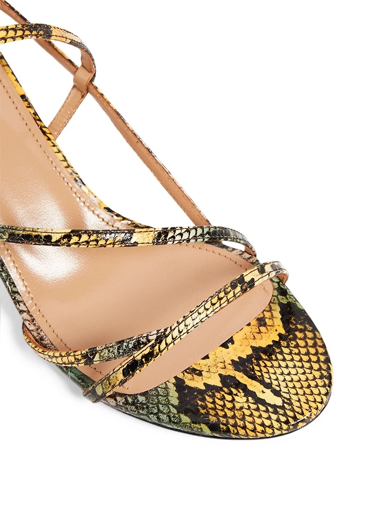 Carolyne 60 Snakeskin Heeled Sandals