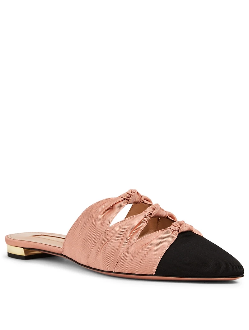 Mondaine Grosgrain Flat Mules