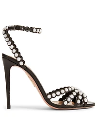 Pearl 105 Leather Heeled Sandals