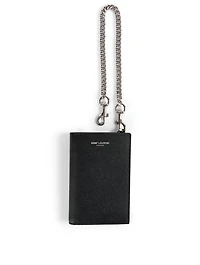 N/S Leather Chain Wallet