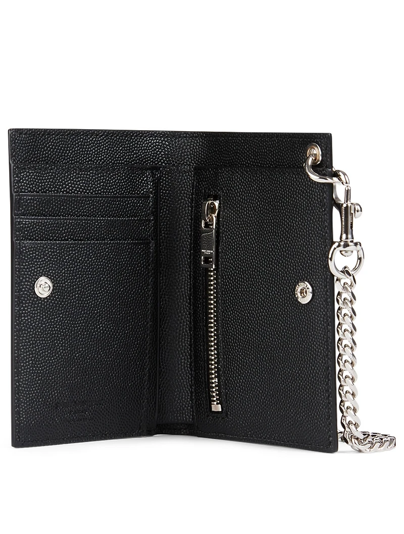 N/S Leather Chain Wallet