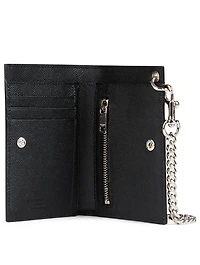 N/S Leather Chain Wallet