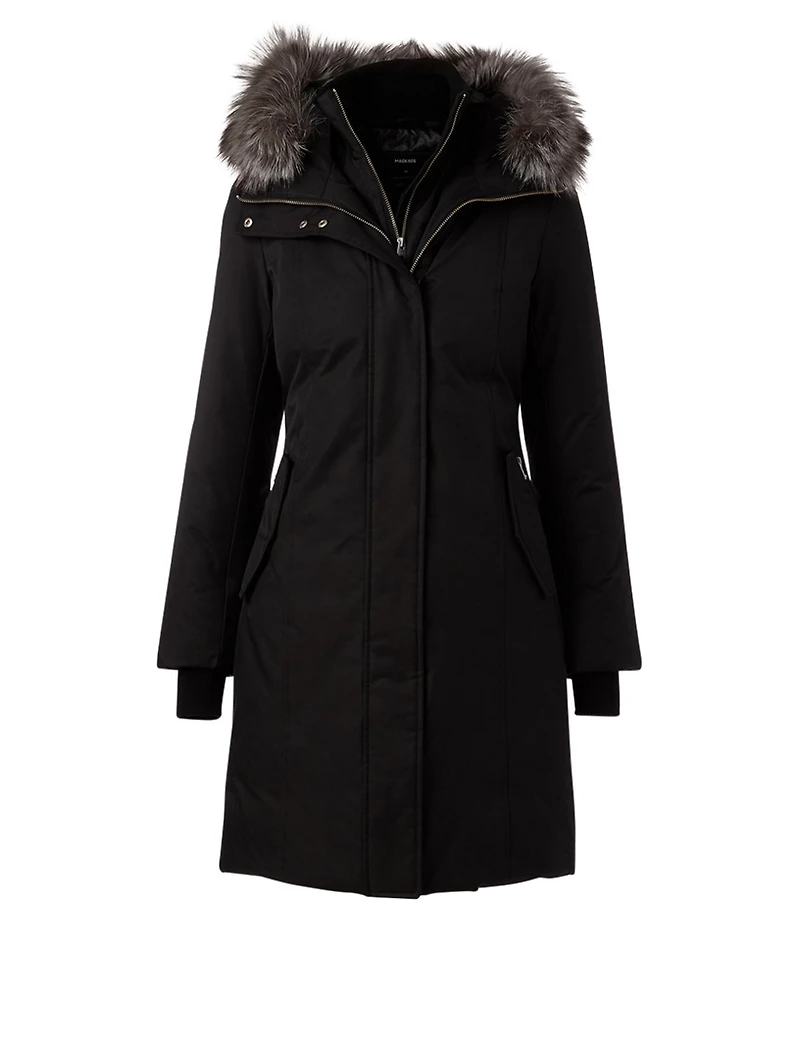 Harlowe Down Parka With Silver Fox Hood