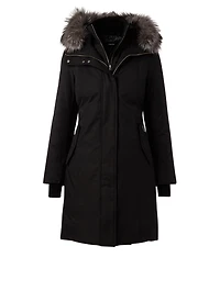 Harlowe Down Parka With Silver Fox Hood