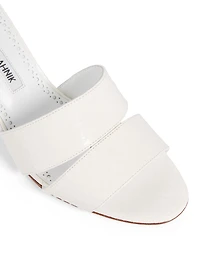 Iacopo Snakeskin Heeled Mule Sandals