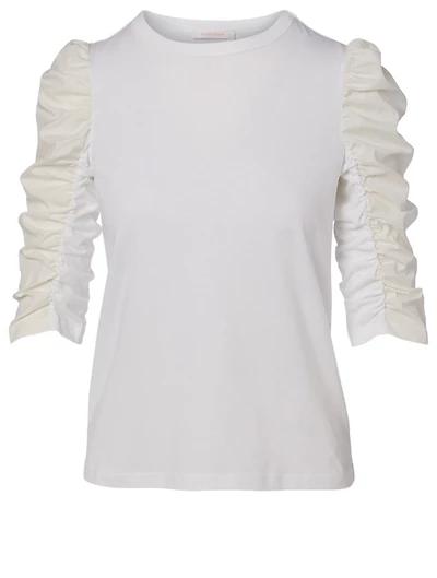 Cotton Puff-Shoulder Top