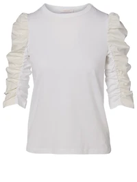 Cotton Puff-Shoulder Top