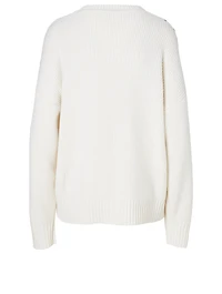 Wool-Blend Cable-Knit Sweater