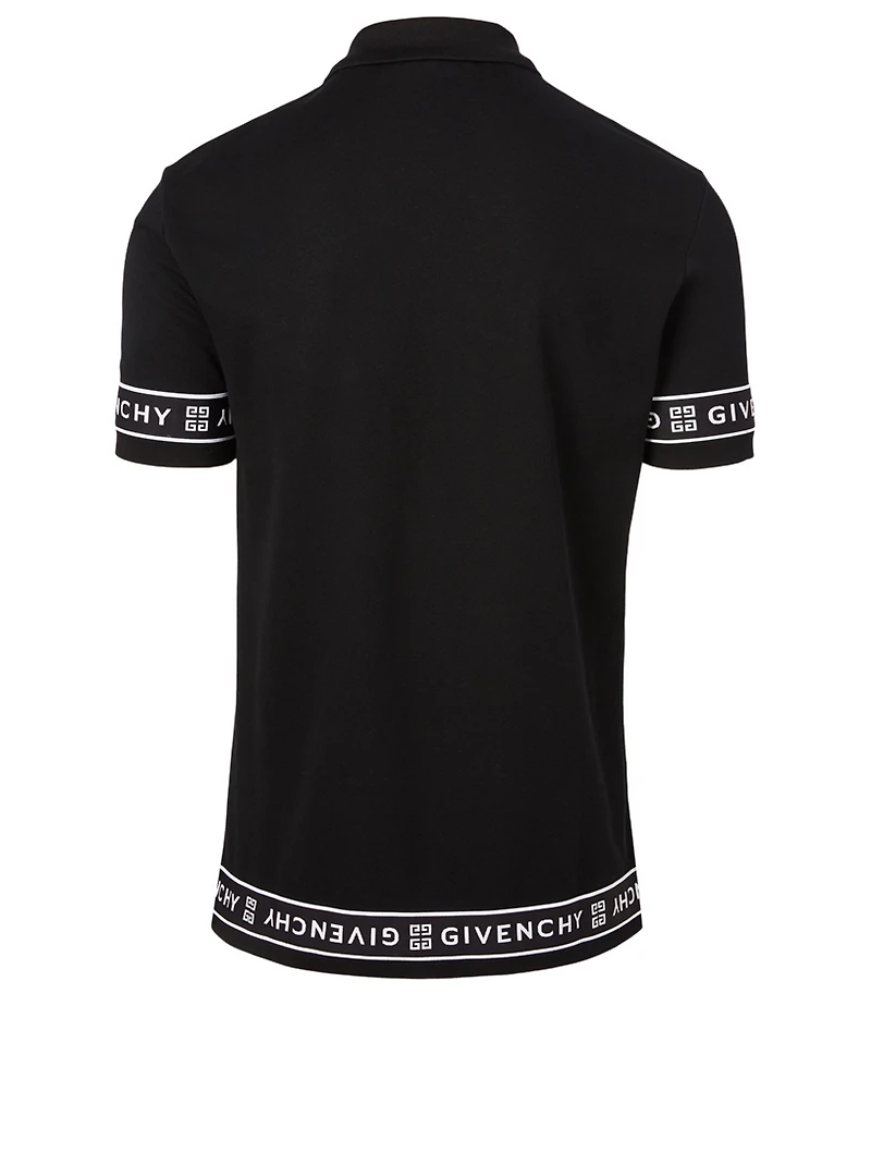 Cotton Logo Trim Polo Shirt