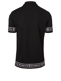 Cotton Logo Trim Polo Shirt