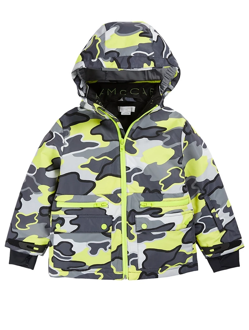 Kid's Ski Jacket Camo Print