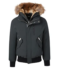 Dixon Down Bomber Jacket With Fur Hood