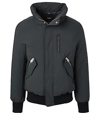 Dixon Down Bomber Jacket With Fur Hood