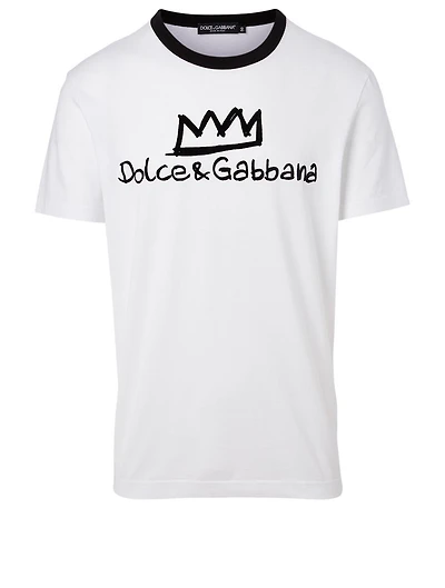 Cotton T-Shirt With Scribble Logo