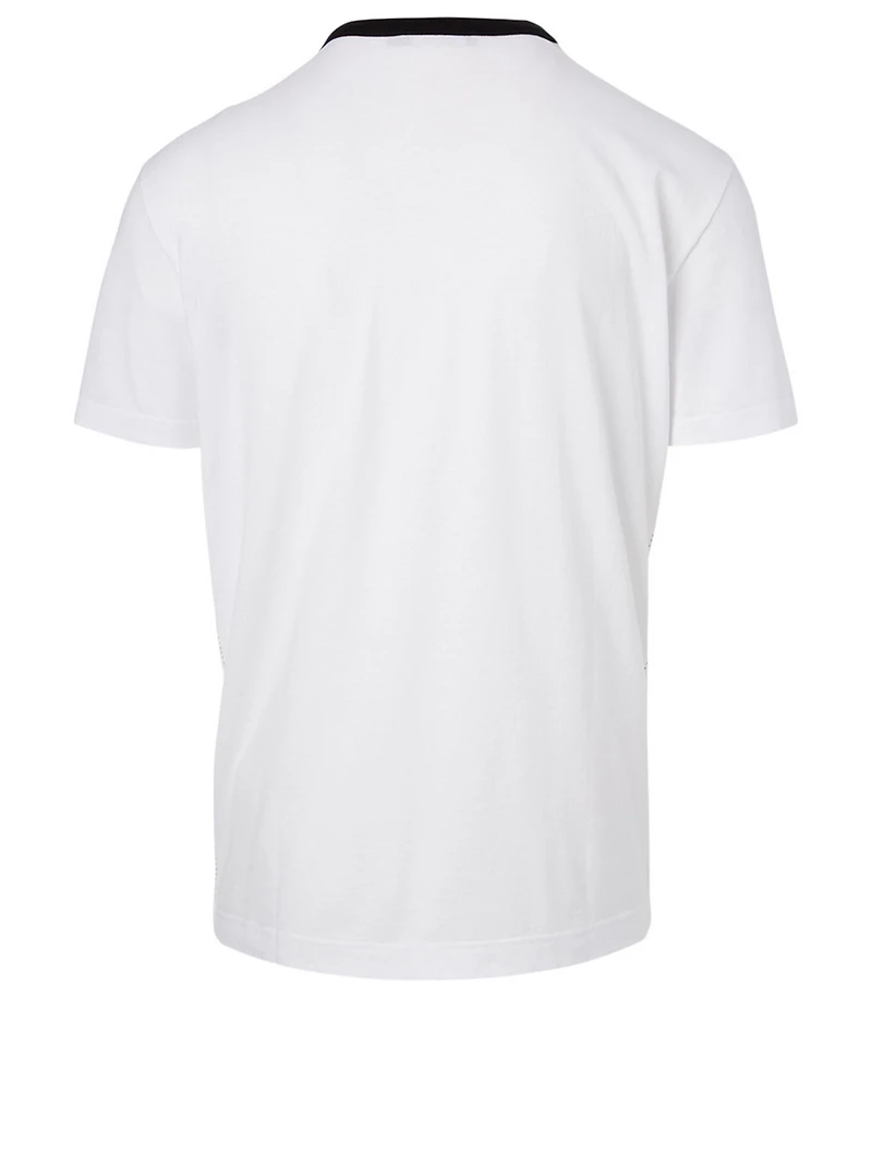 Cotton T-Shirt With Scribble Logo