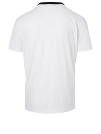 Cotton T-Shirt With Scribble Logo