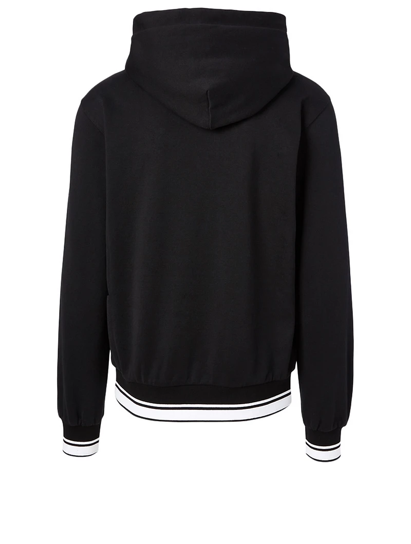 Cotton Hoodie With Heart Patch