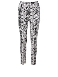 Ali High-Waisted Skinny Jeans Python Print