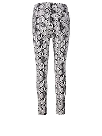 Ali High-Waisted Skinny Jeans Python Print